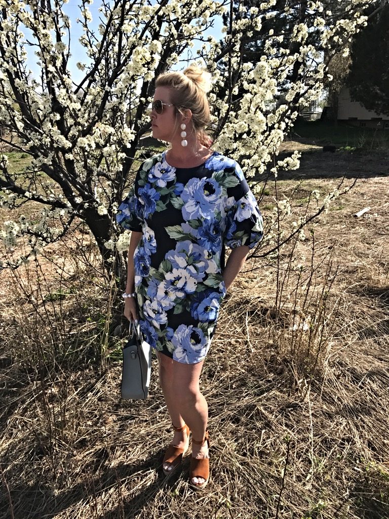 flower print dress