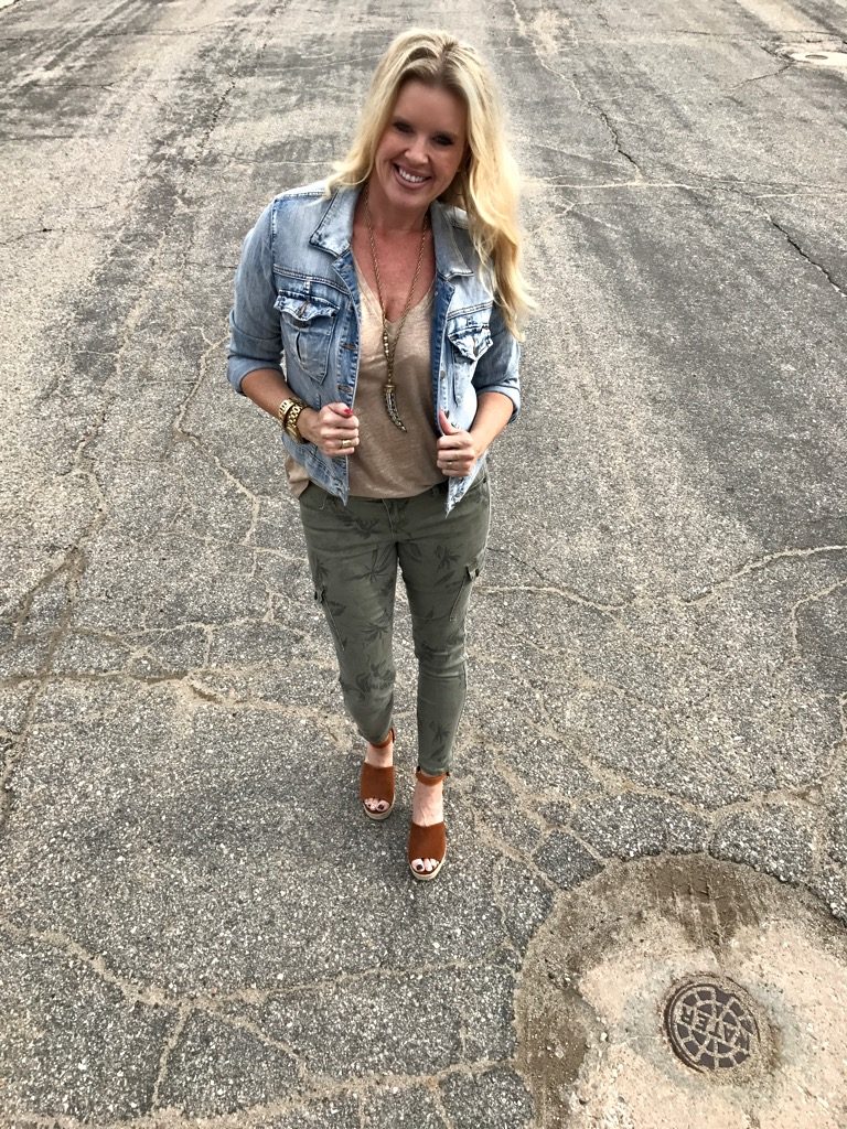 Denim and cargo pants