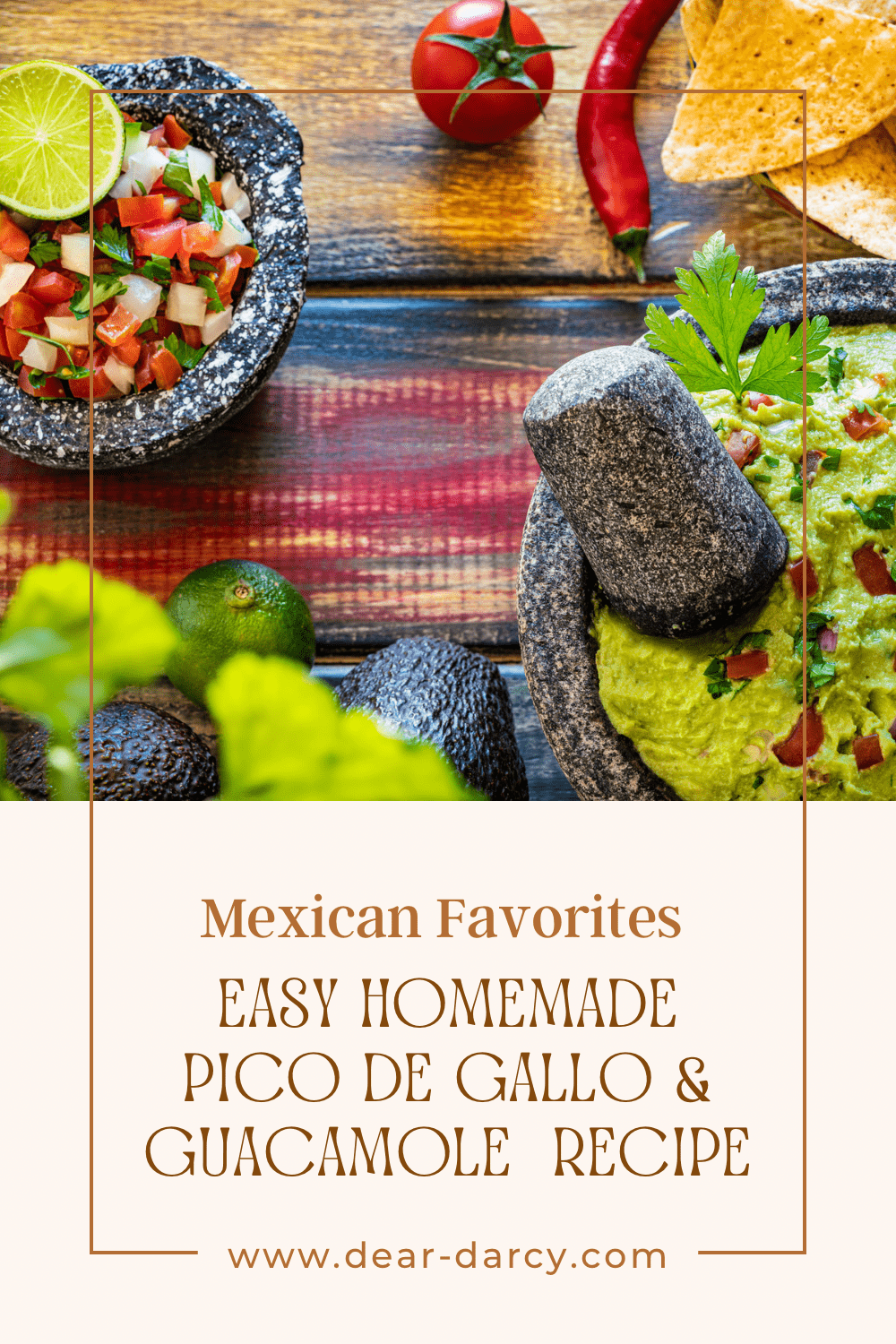 Easy Homemade Pico De Gallo and Guacamole