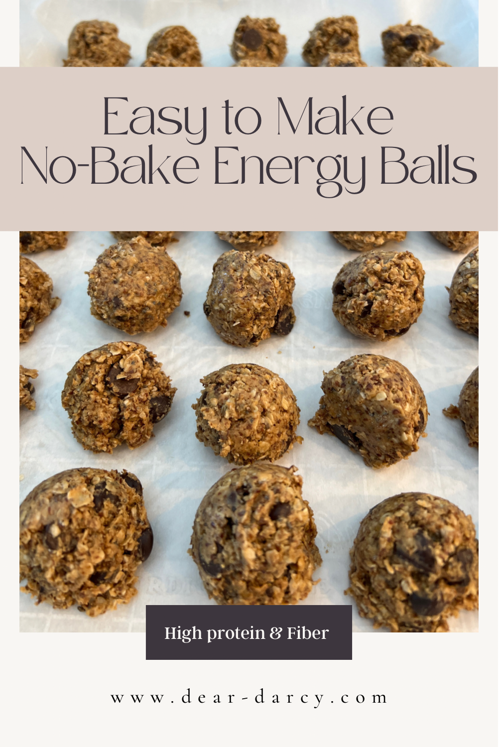 Easy to make No- Bake Energy Balls