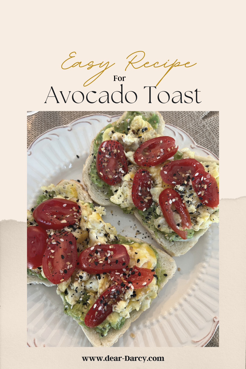 Easy Avocado Toast Recipe