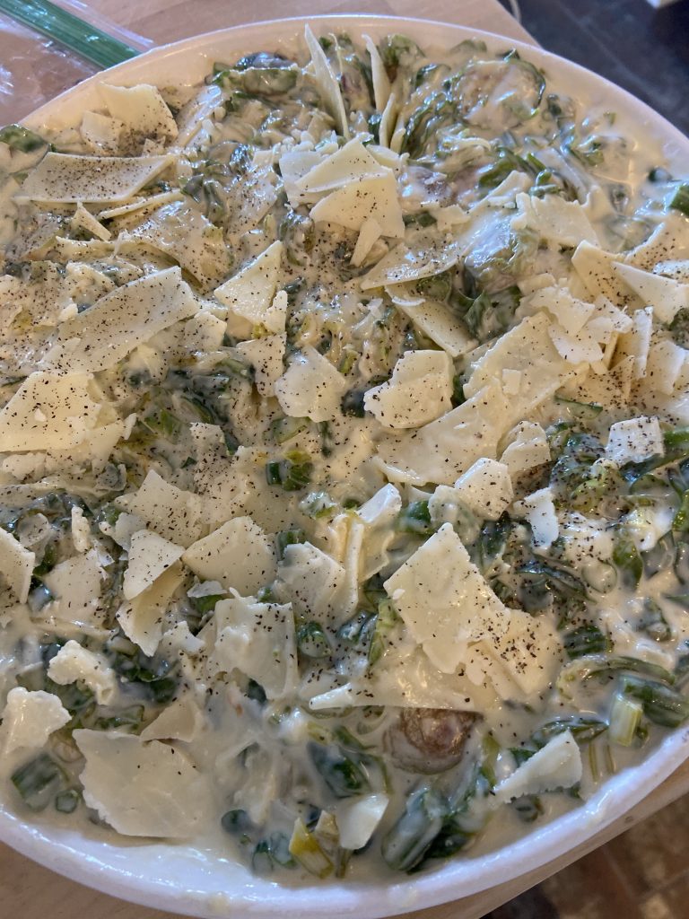 Creamy Brussel Sprouts and Asparagus Recipe Recipe