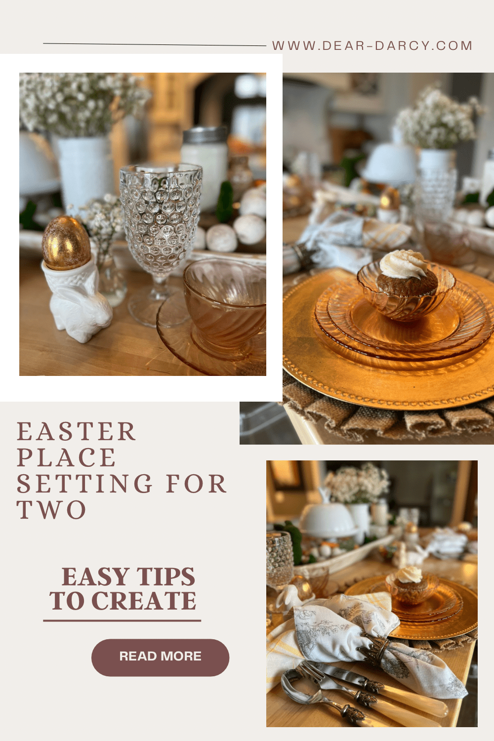 Easter Table Setting For Two