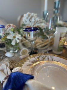 Affordable and Easy Coastal Tablescape