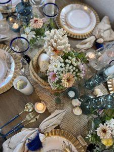 Affordable and Easy Coastal Tablescape