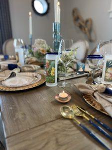 Affordable and Easy Coastal Tablescape