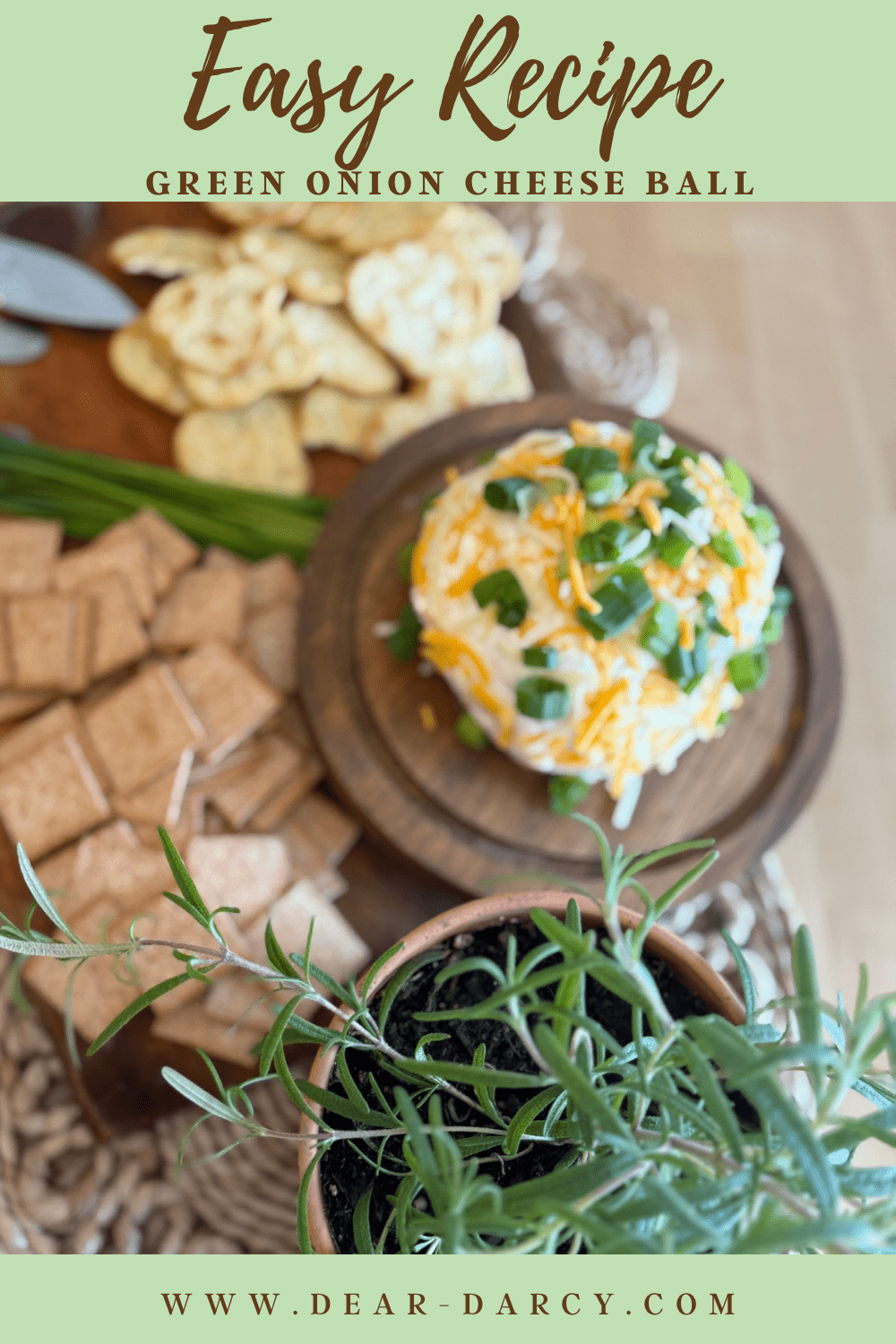 Easy Green Onion Cheese Ball Recipe