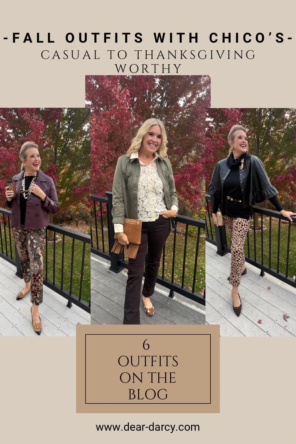 6 Fall Outfits with Chico's Casual to Thanksgiving Worthy