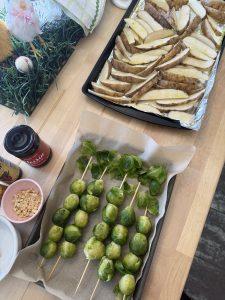 Asian Style Brussels Sprout Skewers Recipe