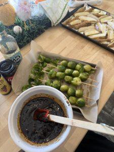 Asian Style Brussels Sprout Skewers Recipe