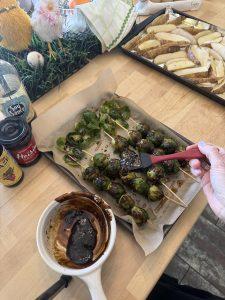 Asian Style Brussels Sprout Skewers Recipe