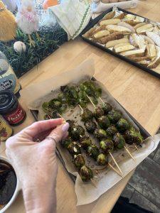 Asian Style Brussels Sprout Skewers Recipe