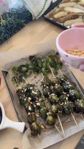 Asian Style Brussels Sprout Skewers Recipe