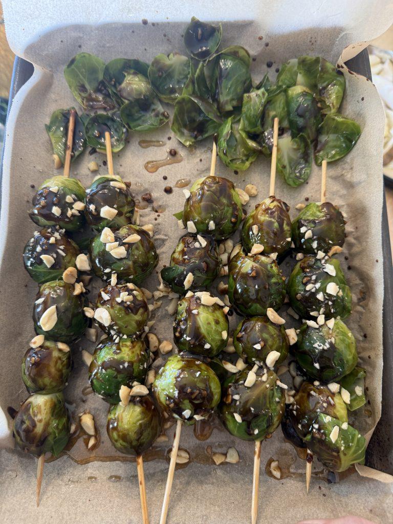 Asian Style Brussels Sprout Skewers Recipe