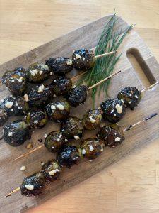 Asian Style Brussels Sprout Skewers Recipe