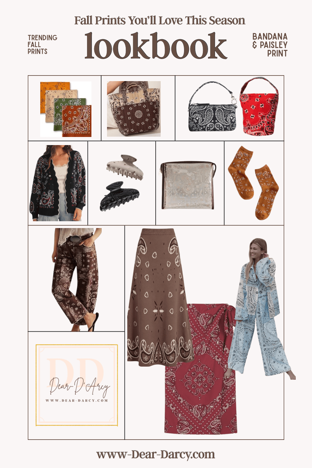 Fall Prints You'll love this Season: Bandana Print and Paisley Print